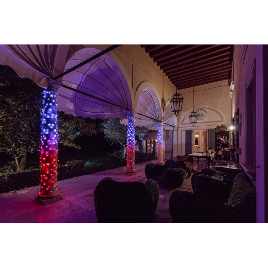Twinkly - RGBW LED регульований зовнішній різдвяний гірлянд STRINGS 250xLED 23,5 м IP44 Wi-Fi