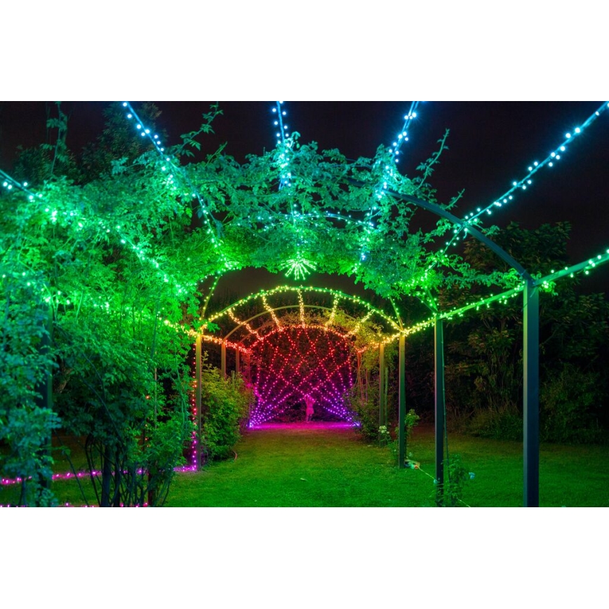 Twinkly - LED RGBW вулична різдвяна гірлянда з регулюванням яскравості STRINGS 250xLED 23,5м IP44 Wi-Fi