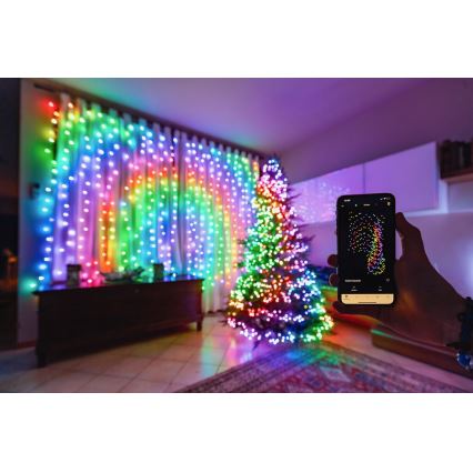 Twinkly - LED RGBW вулична різдвяна гірлянда з регулюванням яскравості STRINGS 250xLED 23,5м IP44 Wi-Fi