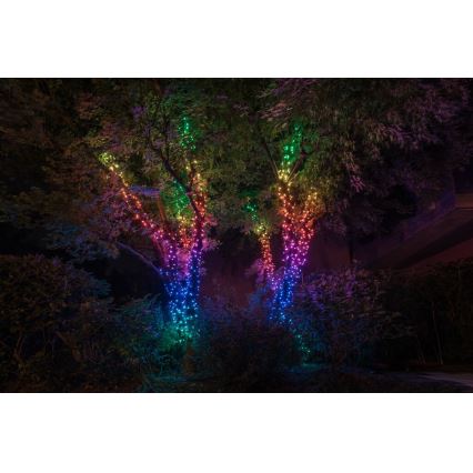Twinkly - LED RGBW вулична різдвяна гірлянда з регулюванням яскравості STRINGS 250xLED 23,5м IP44 Wi-Fi