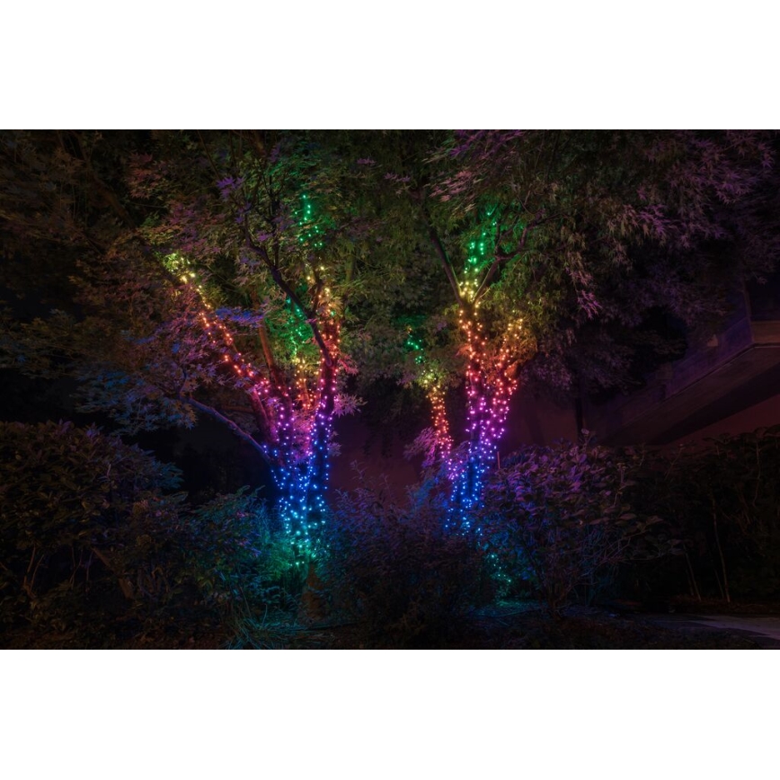 Twinkly - LED RGBW вулична різдвяна гірлянда з регулюванням яскравості STRINGS 250xLED 23,5м IP44 Wi-Fi