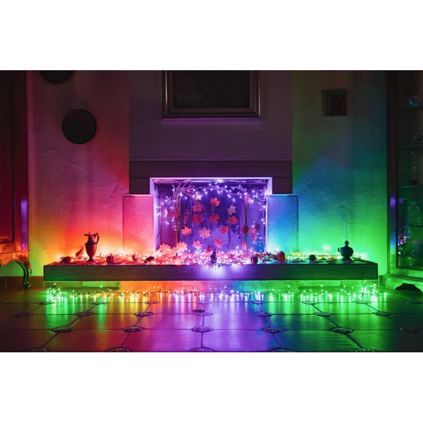 Twinkly - LED RGBW Вулична різдвяна гірлянда з регулюванням яскравості STRINGS 250xLED 23,5м IP44 Wi-Fi