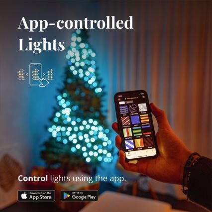 Twinkly - LED RGB Диммируемая уличная  гирлянда STRINGS 250 светодиодов 23,5м IP44 Wi-Fi