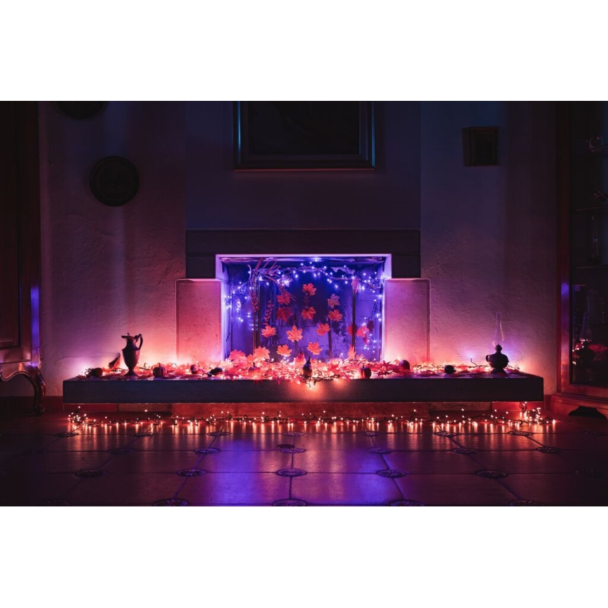 Twinkly - Вулична різдвяна RGB LED гірлянда з регулюванням яскравості STRINGS 250xLED 23,5м IP44 Wi-Fi
