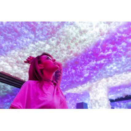 Twinkly - Светодиодная уличная рождественская RGB-гирлянда с регулированием яркости STRINGS 600xLED 51,5 м IP44 Wi-Fi
