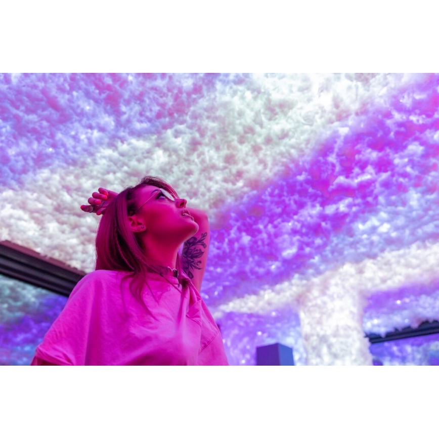 Twinkly - Светодиодная уличная рождественская RGB-гирлянда с регулированием яркости STRINGS 600xLED 51,5 м IP44 Wi-Fi