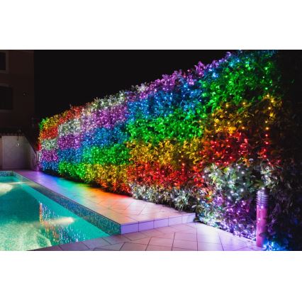 Twinkly - Светодиодная уличная рождественская RGB-гирлянда с регулированием яркости STRINGS 600xLED 51,5 м IP44 Wi-Fi