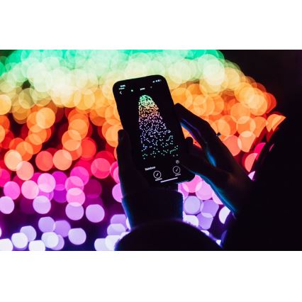 Twinkly - Светодиодная уличная рождественская RGB-гирлянда с регулированием яркости STRINGS 600xLED 51,5 м IP44 Wi-Fi