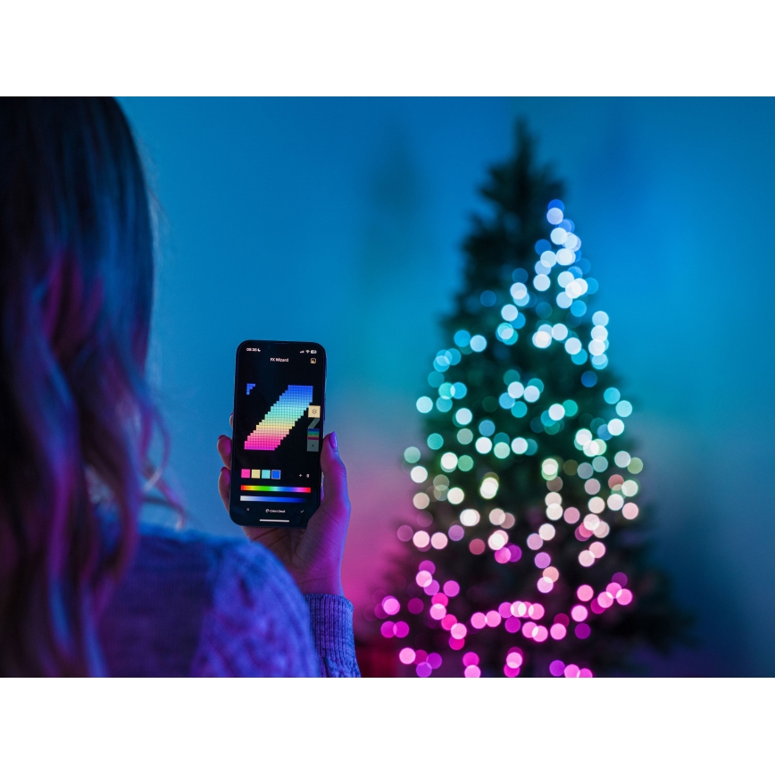 Twinkly - LED RGB Вулична різдвяна гірлянда з регулюванням яскравості STRINGS 750xLED 63,5м IP44 Wi-Fi