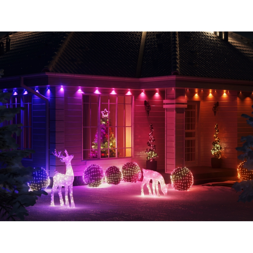 Twinkly - LED RGB Вулична різдвяна гірлянда з регулюванням яскравості STRINGS 750xLED 63,5м IP44 Wi-Fi