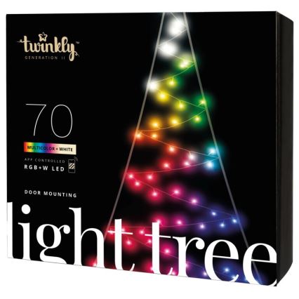 Twinkly - LED RGBW Вулична різдвяна ялинка з регулюванням яскравості LIGHT TREE 70xLED IP44 Wi-Fi