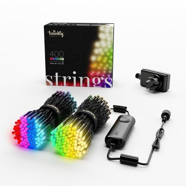 Twinkly - Вулична різдвяна RGB LED гірлянда з регулюванням яскравості STRINGS 400xLED 35,5м IP44 Wi-Fi
