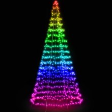 Twinkly - Вулична різдвяна LED RGB ялинка LIGHT TREE 300xLED 2м IP44 Wi-Fi