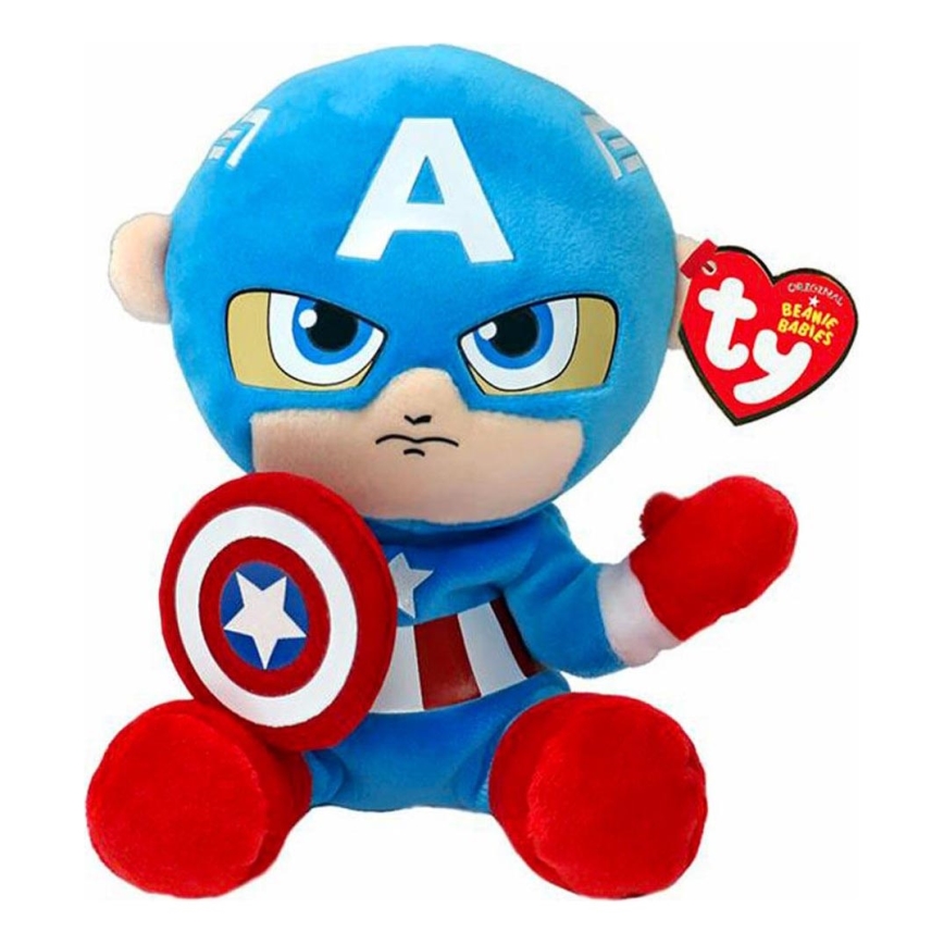 TY - Плюшевая игрушка SOFT CAPTAIN AMERICA Marvel 15 см