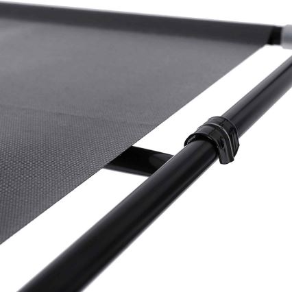 Тканевый шкаф для хранения MATIS 150x175 см, серый, с полками и штангой