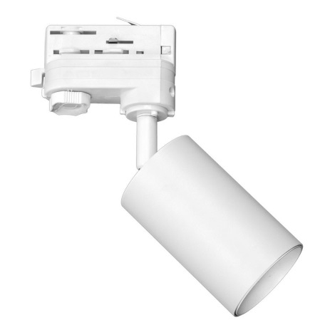Точечный светильник для 3-фазной трековой системы PIPE 1xGU10/25W/230V белый