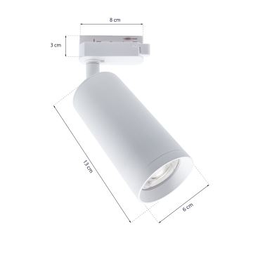 Точечный светильник для трекового системa MICA 3xGU10/25W/230V белая