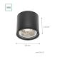 Точечный светильник для ванной комнаты CHLOE AR111 1xGU10/50W/230V IP65 круглый черный