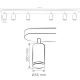 Точечный светильник для ванной комнаты TURYN 6xGU10/10W/230V IP44 белый