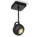 Точковий LED світильник з регулюванням яскравості NOP 1xGU10/5,8W/230V чорний