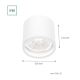 Точковий світильник для ванної кімнати CHLOE AR111 1xGU10/50W/230V IP65 круглий білий
