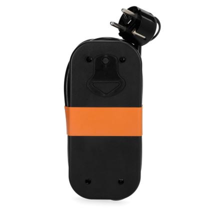 Удлинительный кабель 2 розетки + 2xUSB, 1,4 м, черный