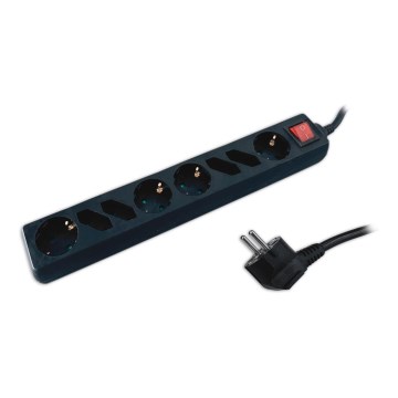 Удлинитель с выключателем SCHUKO 8Z 1,5 м
