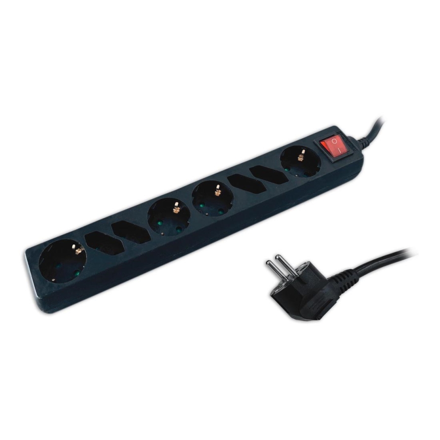 Удлинитель с выключателем SCHUKO 8Z 1,5 м