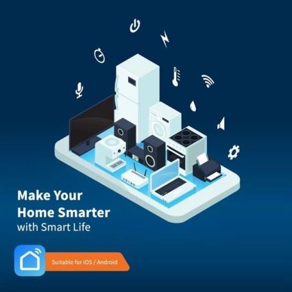 Удлинитель с выключателем SMART 1,8 м 4Z + 4xUSB Wi-Fi Tuya