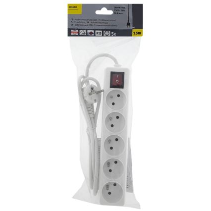 Удлинитель с выключателем 5Z 1,5 м