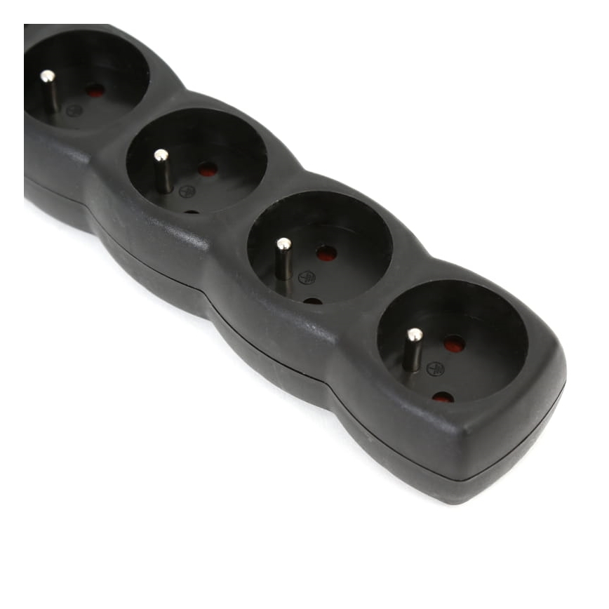 Удлинитель с выключателем 5Z Type E 3 м черный