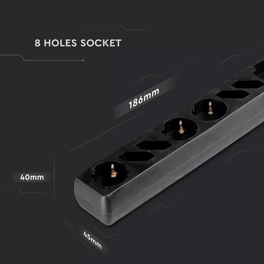 Удлинитель с выключателем SCHUKO 8Z 1,5 м