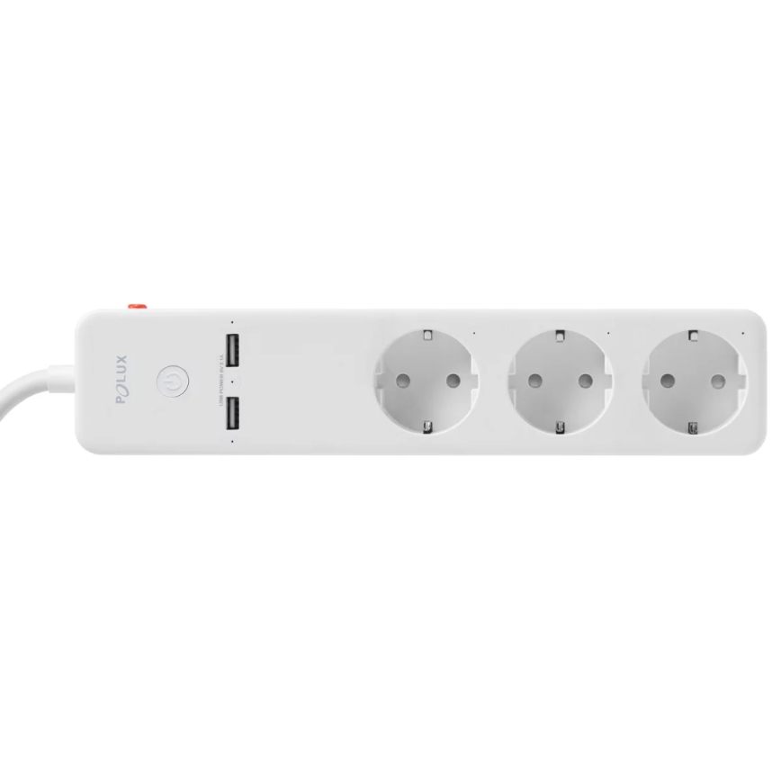 Удлинитель SMART с выключателем 1,5 м + 2xUSB/Wi-Fi Tuya SCHUKO