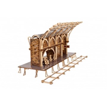 Ugears - 3D дерев'яна механічна головоломка Платформа потяга Гаррі Поттера