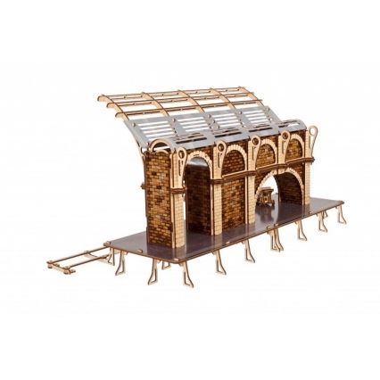 Ugears - 3D дерев'яна механічна головоломка Платформа потяга Гаррі Поттера