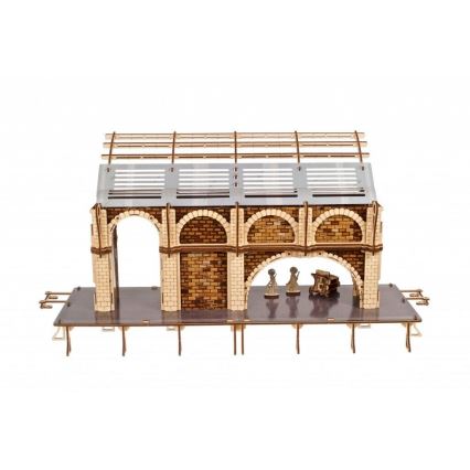 Ugears - 3D дерев'яна механічна головоломка Платформа потяга Гаррі Поттера