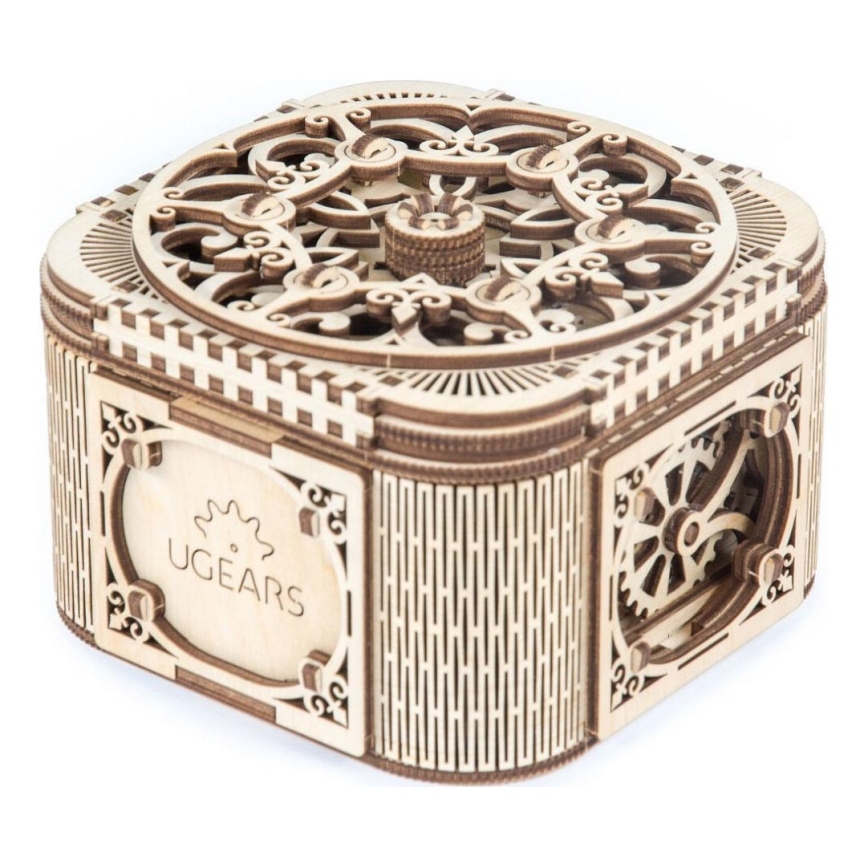 Ugears - 3D дерев'яний механічний пазл Скринька для прикрас