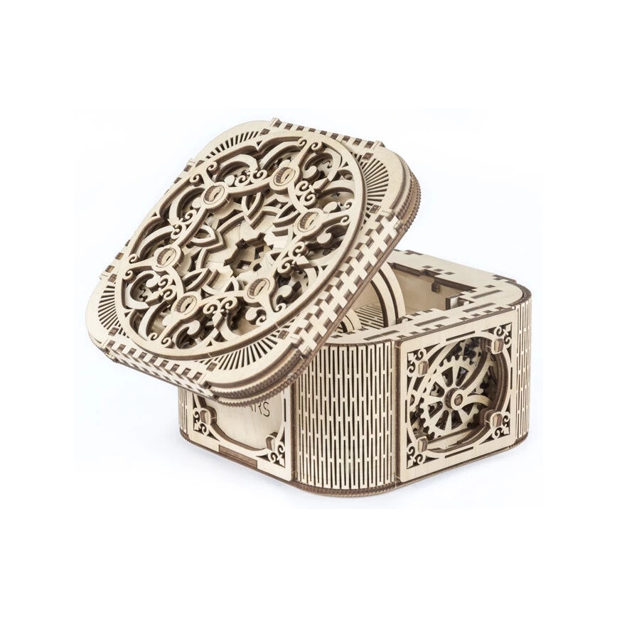 Ugears - 3D дерев'яний механічний пазл Скринька для прикрас