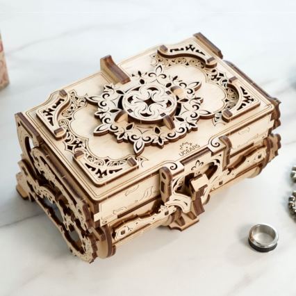 Ugears - 3D дерев'яний механічний пазл Антикварна скринька для прикрас