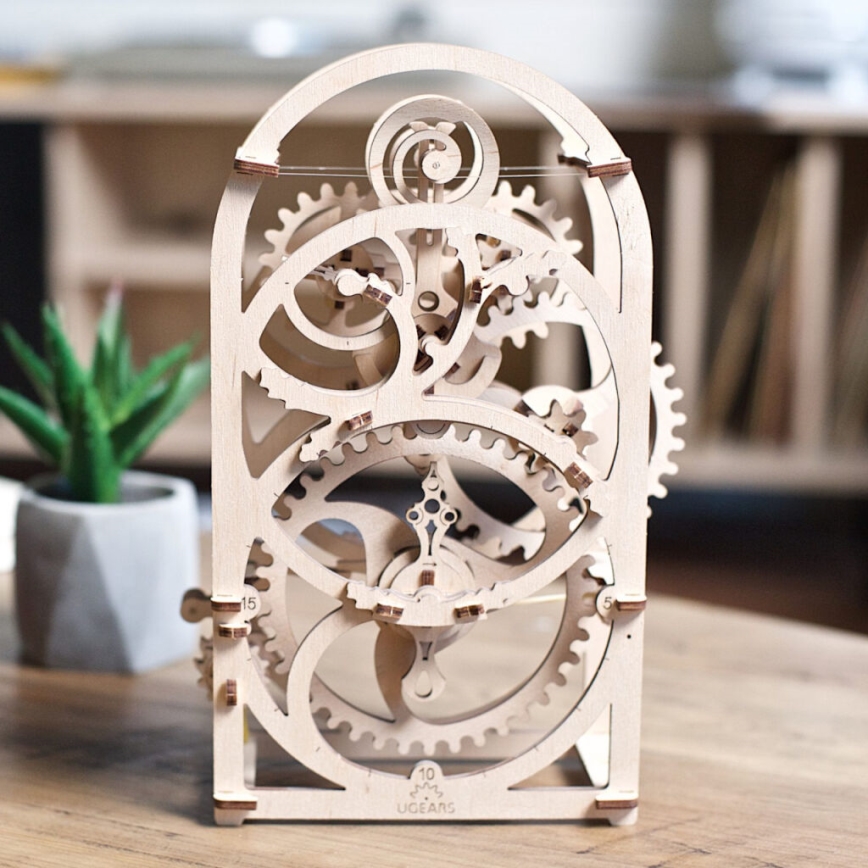 Ugears - 3D дерев'яний механічний пазл Годинниковий механізм
