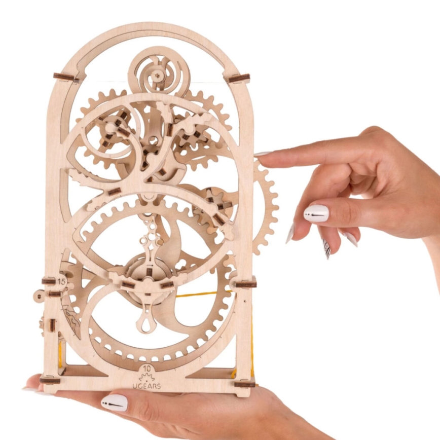 Ugears - 3D дерев'яний механічний пазл Годинниковий механізм