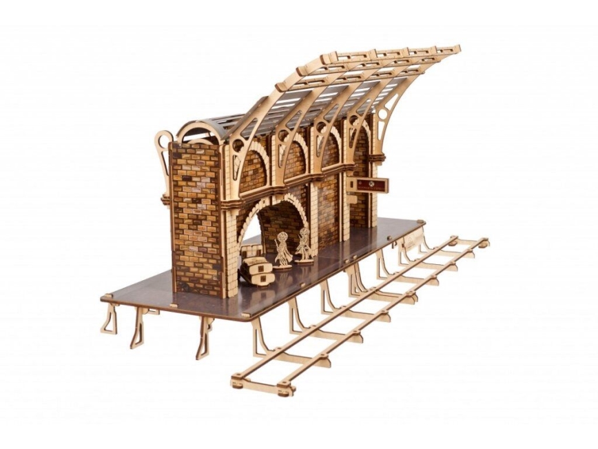 Ugears - 3D деревянная механическая головоломка Harry Potter железнодорожная платформа