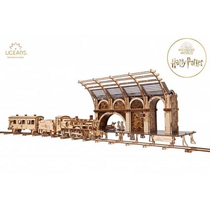 Ugears - 3D деревянная механическая головоломка Harry Potter железнодорожная платформа