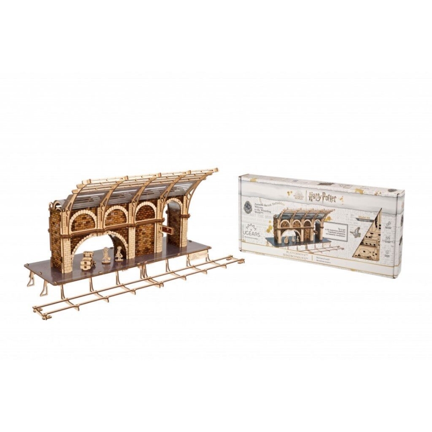 Ugears - 3D деревянная механическая головоломка Harry Potter железнодорожная платформа