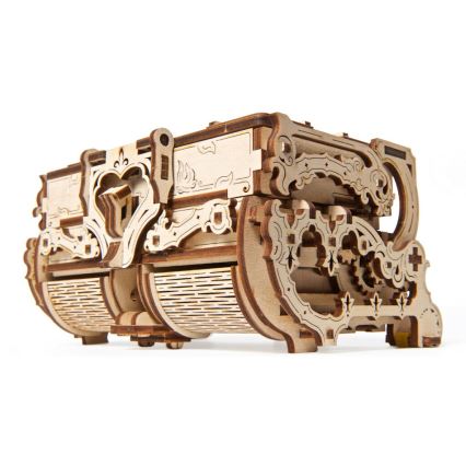 Ugears - 3D деревянная механическая головоломка Старинная шкатулка для драгоценностей