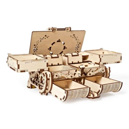 Ugears - 3D деревянная механическая головоломка Старинная шкатулка для драгоценностей
