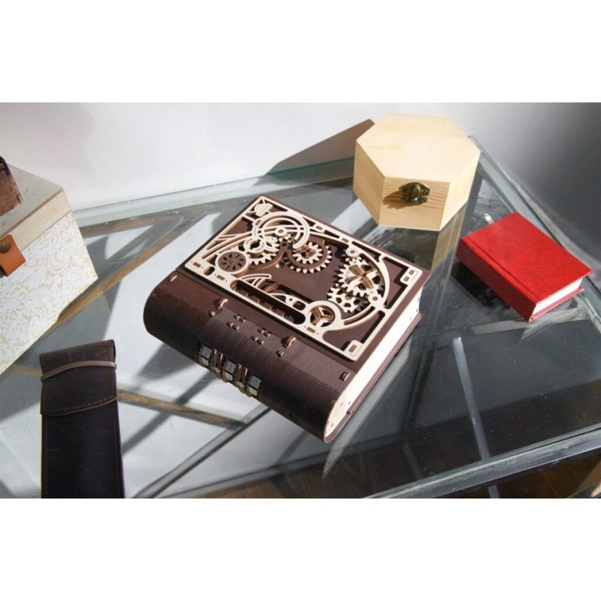 Ugears - 3D деревянная механическая головоломка Книга тайн