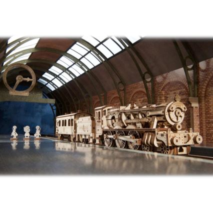 Ugears - Деревянная механическая 3D-головоломка Гарри Поттер Хогвартс-экспресс
