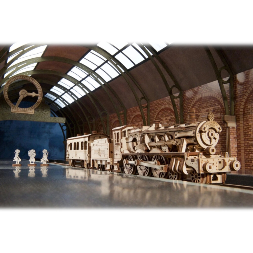 Ugears - Деревянная механическая 3D-головоломка Гарри Поттер Хогвартс-экспресс