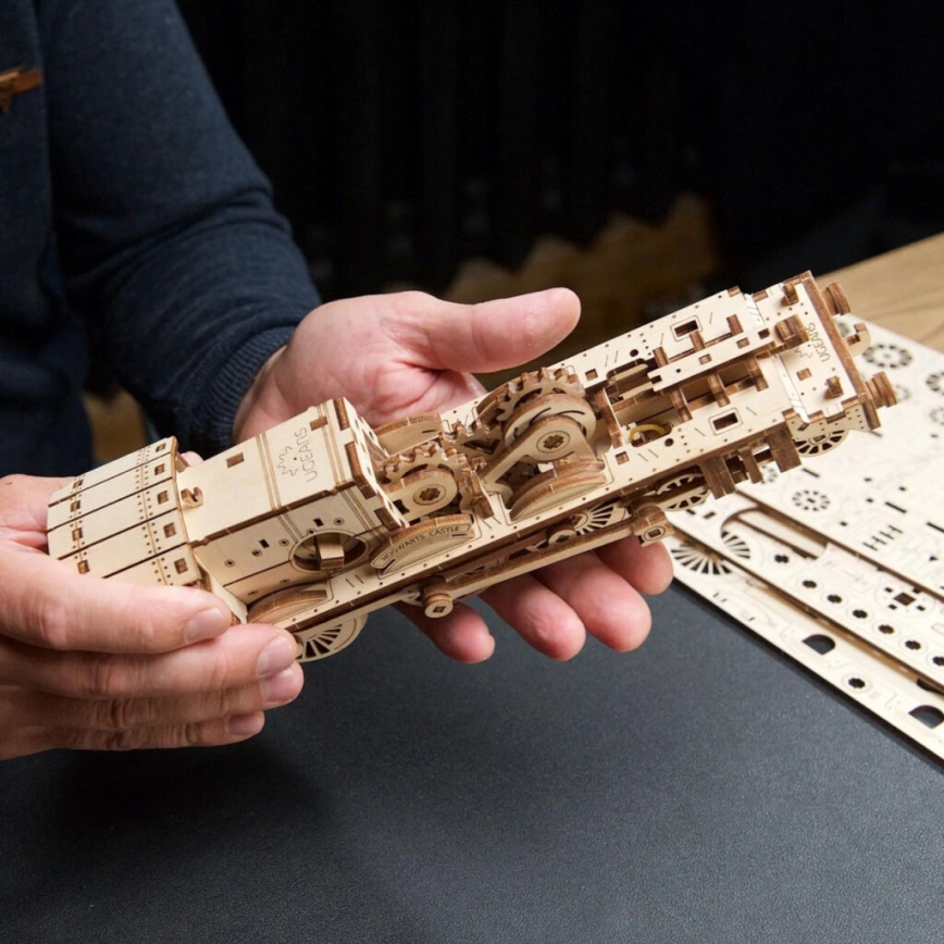 Ugears - Деревянная механическая 3D-головоломка Гарри Поттер Хогвартс-экспресс